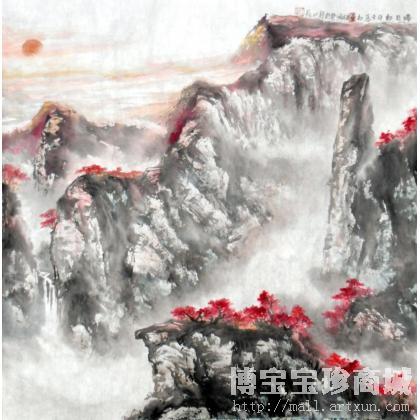 陈继红 瑞日初升 类别: 国画山水作品